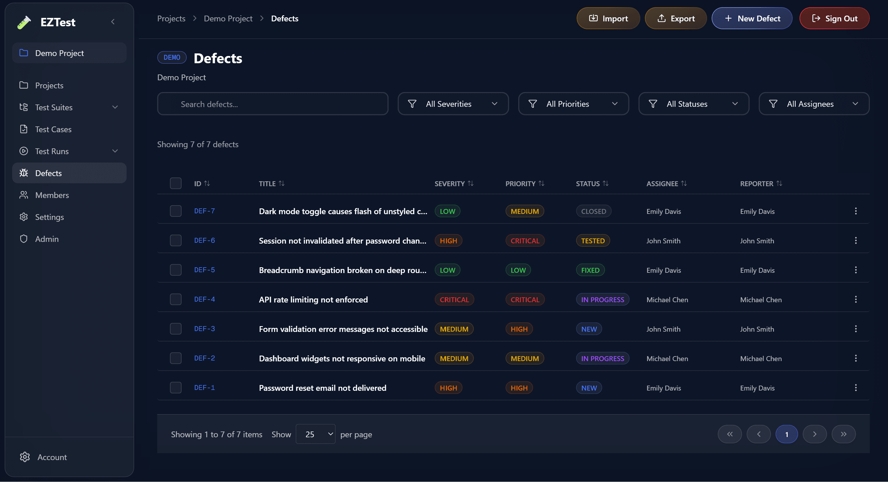 Streamlined Debugging